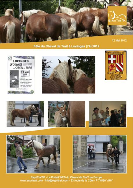 Fête du Cheval de trait Lucinges 2012